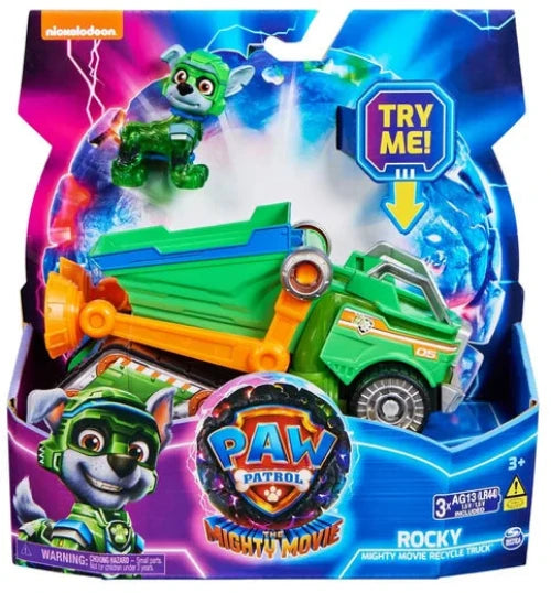 Paw Patrol Rocky Might Movie Recycle Truck