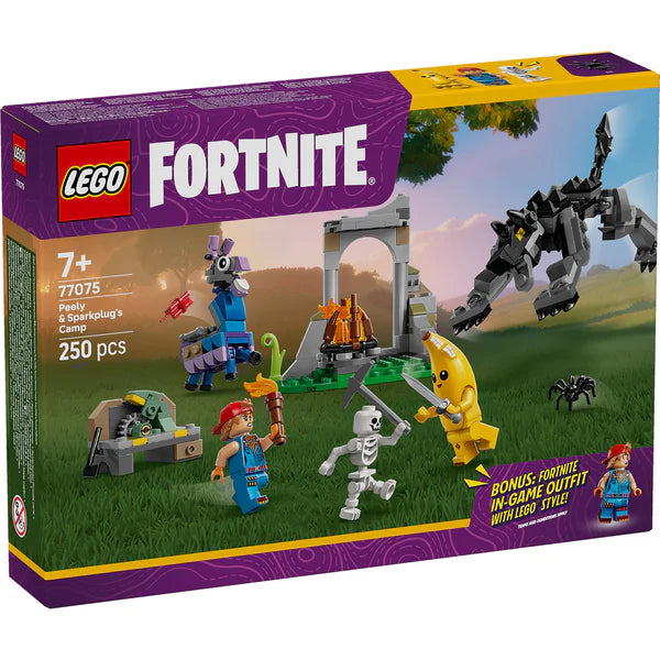 LEGO Fortnite Peely and Sparkplugs Camp 77075