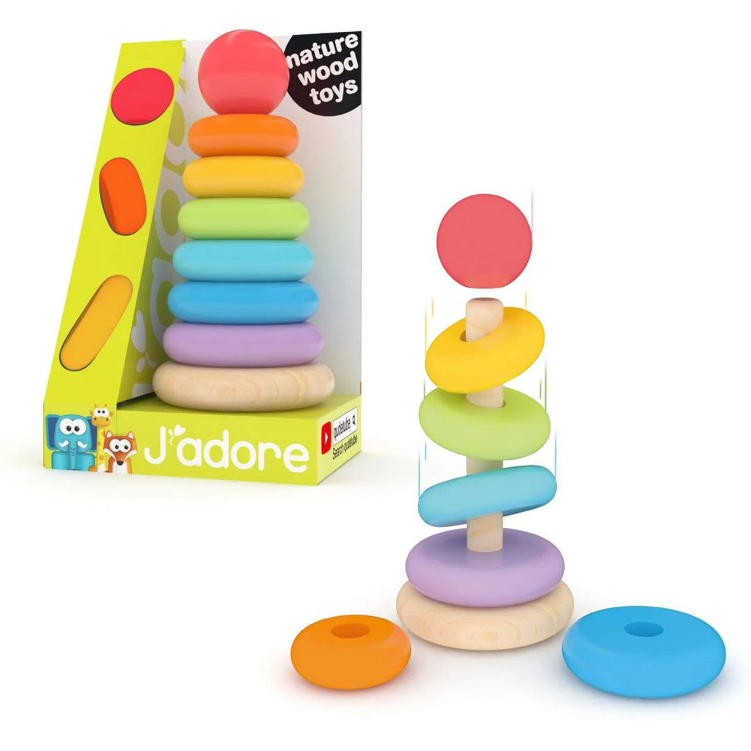 J'adore Natural Wooden Stacker