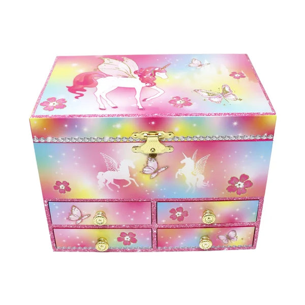Pink Poppy Unicorn Musical Jewellery Box