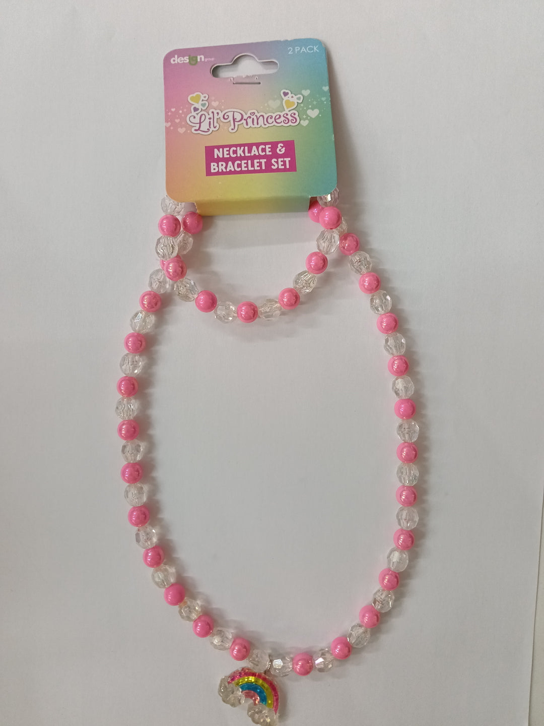 Pink Rainbow Necklace lil Princess