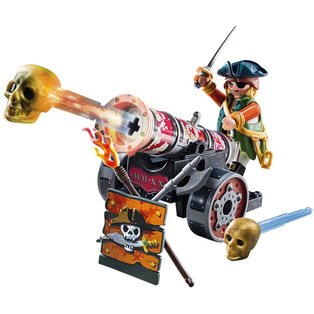 Playmobil Pirate with cannon 70415 open