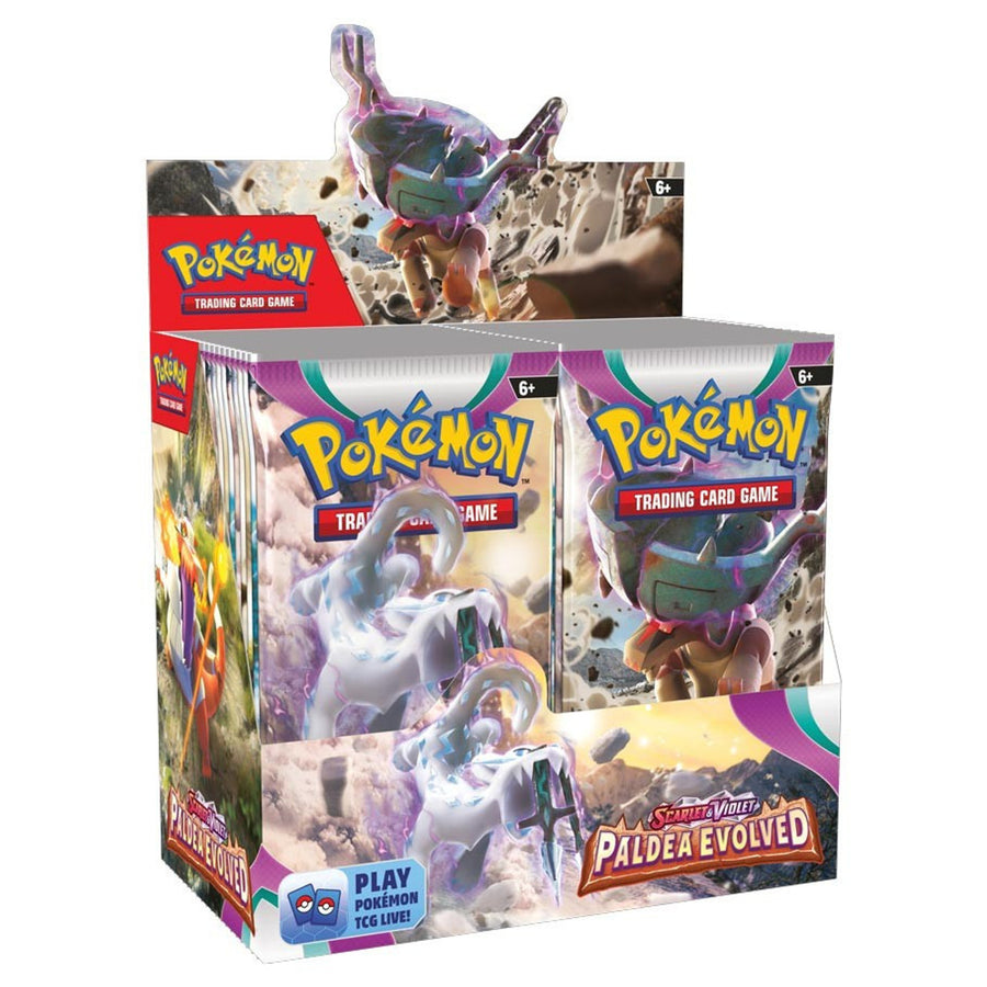 pokemon cards violet and scarlet paldea evolved booster box