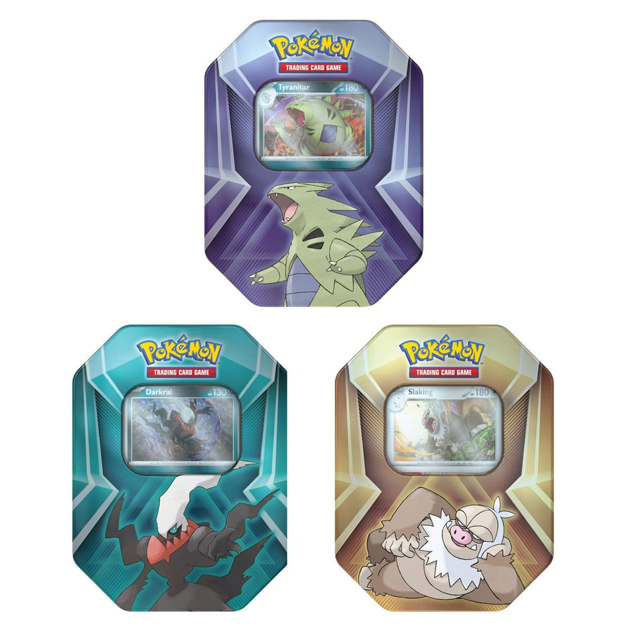 Pokemon TCG Triple Whammy Tin collector tin