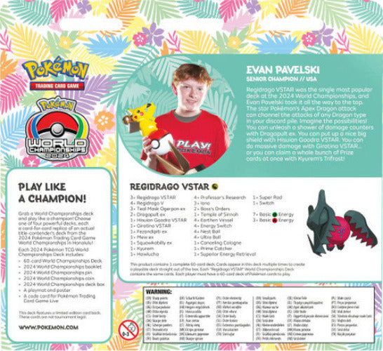 Pokémon TCG 2024 Honalulu World Championships Deck - Regidrago Vstar back box