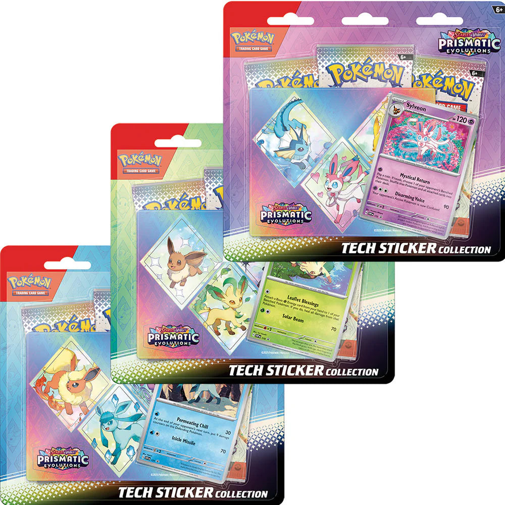 Pokemon Prismatic Evolutions Tech Sticker Collection x 1