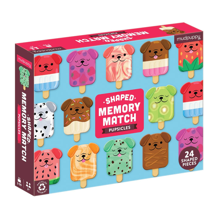 Pupsicle Shaped Memory Match - Mudpuppy