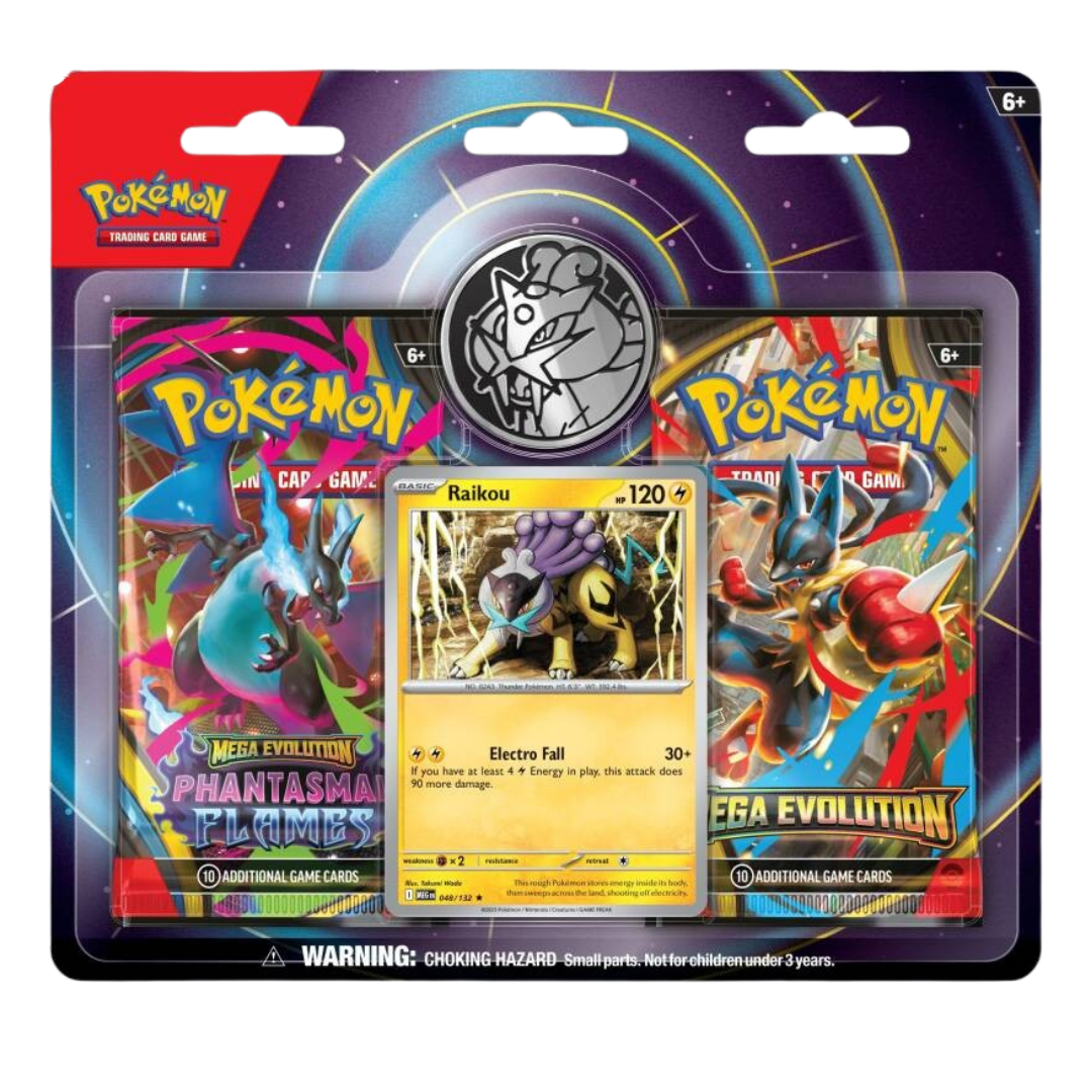 Pokemon TCG Mega Raikou 2-Pack Blister