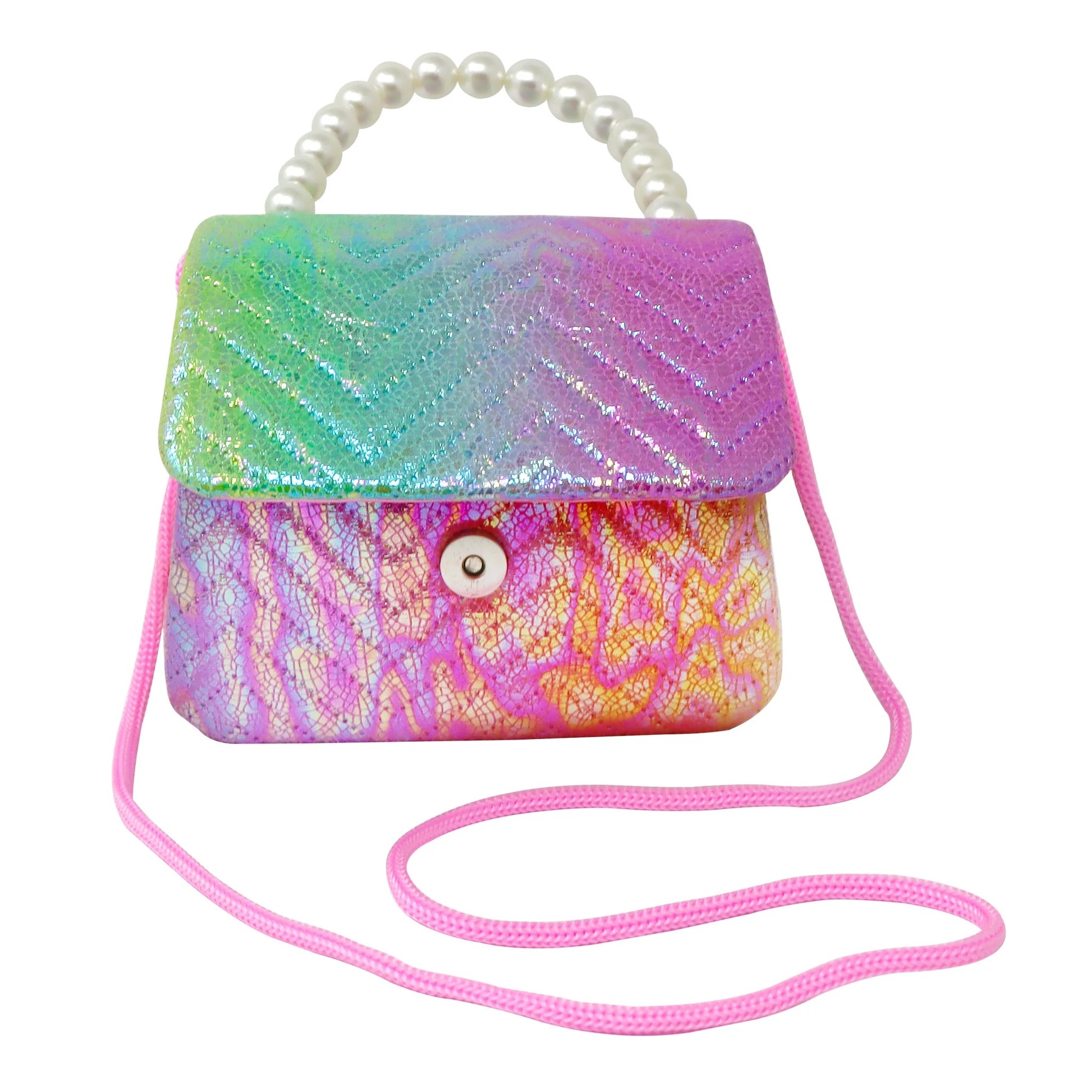 Pink Poppy Rainbow Handbag