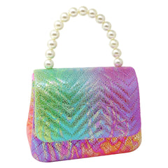 Pink Poppy Rainbow Handbag