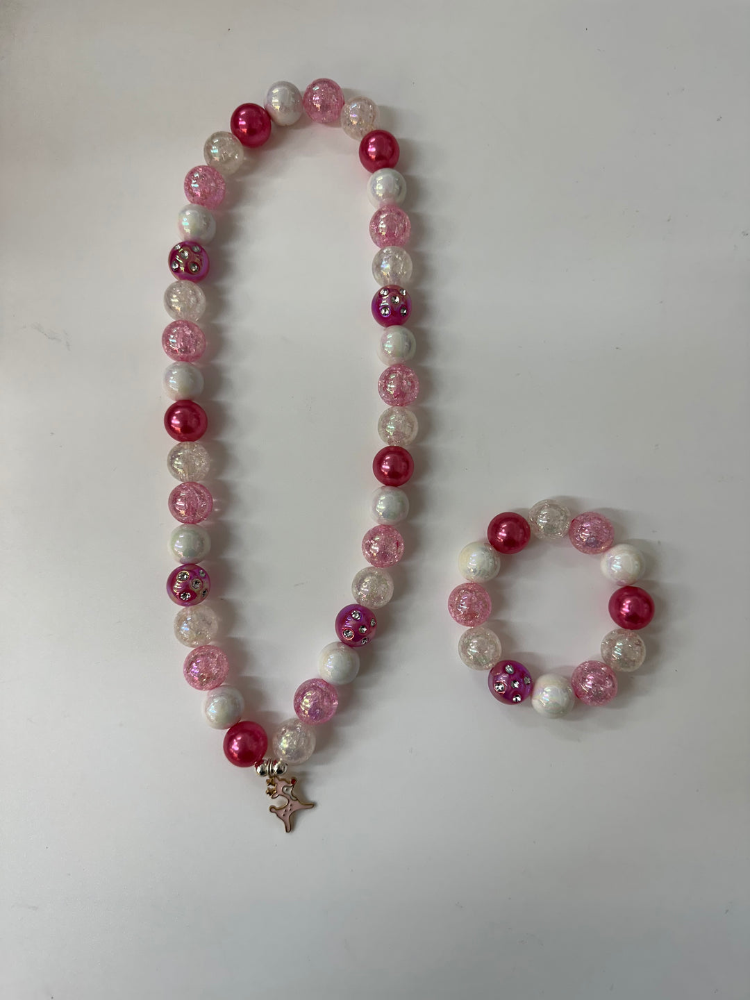 Reindeer Necklace and Bracelet