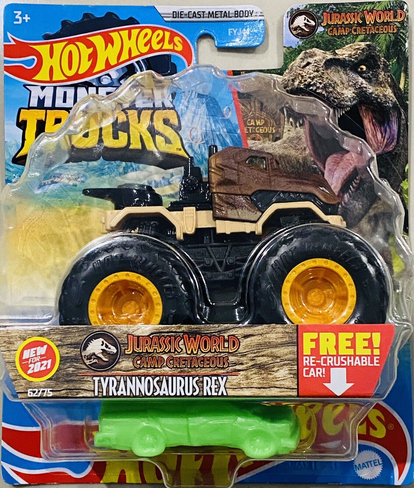 Hot Wheels Monster Trucks Jurassic World Camp Cretaceous
