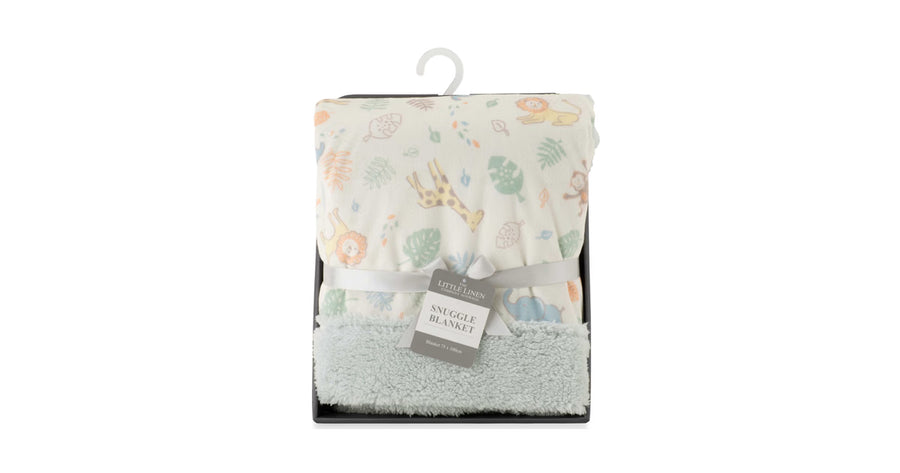 blanket little linen company grey