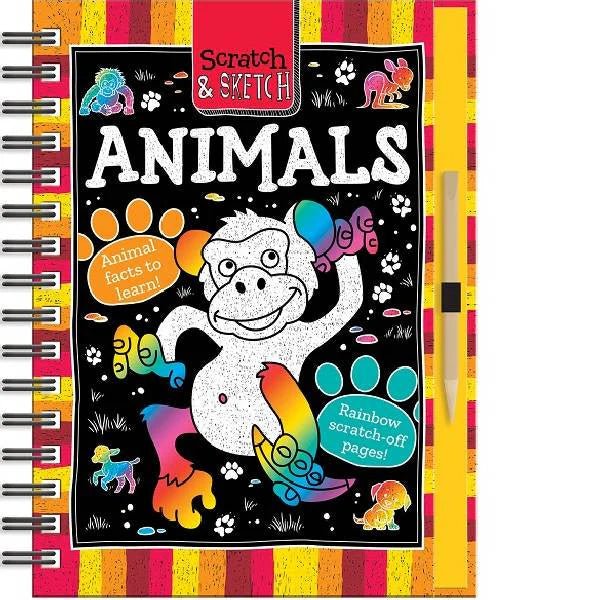 scratch art animals art book over 40 scratch art activities