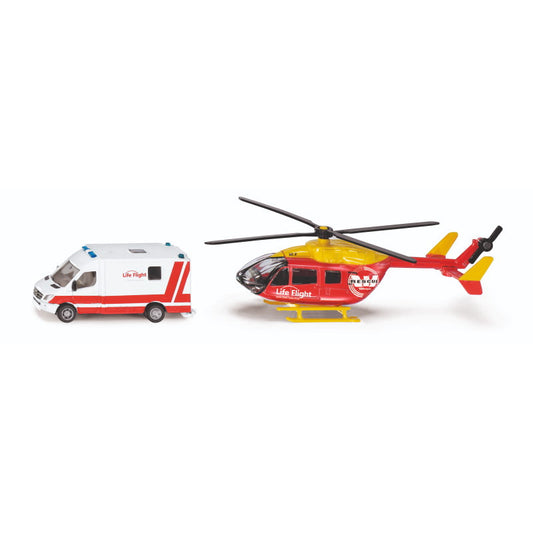 Life Flight Westpac Rescue Helicopter and Ambulance Siku
