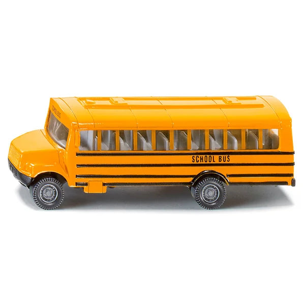 yellow school bus on white backround