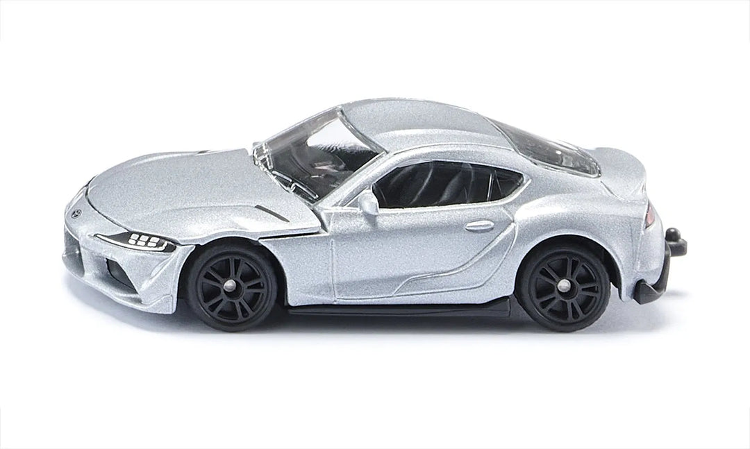 silver toyota sports car on a white background