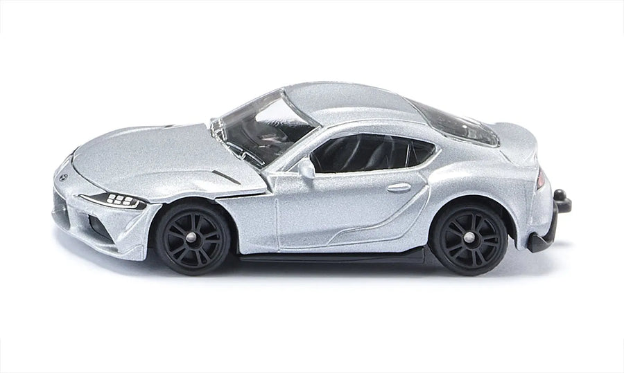 silver toyota sports car on a white background