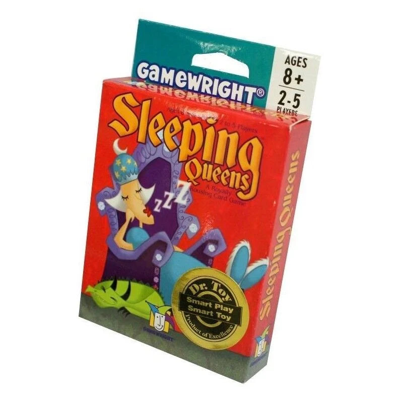 Card game packaging for 'Sleeping Queens' by Gamewright on a white background