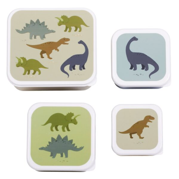Lunch & Snack Box 4 Piece Set - Dinosaur