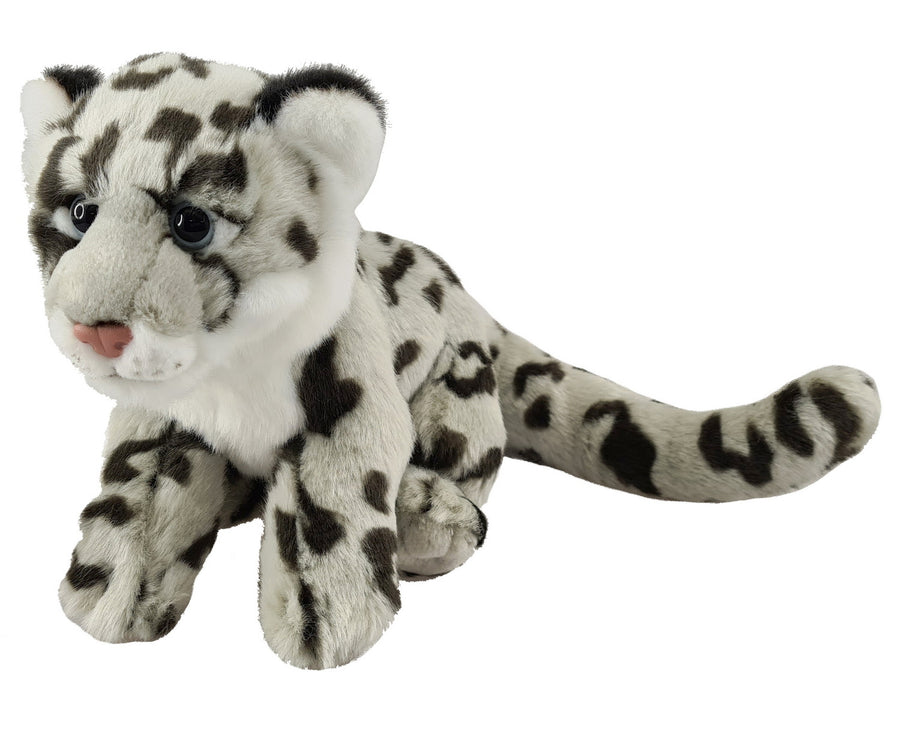 snow leopard antics plush toy
