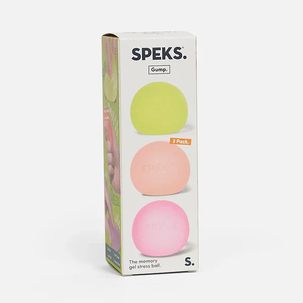 Speks Gump Memory gel stress balls 3pack warm