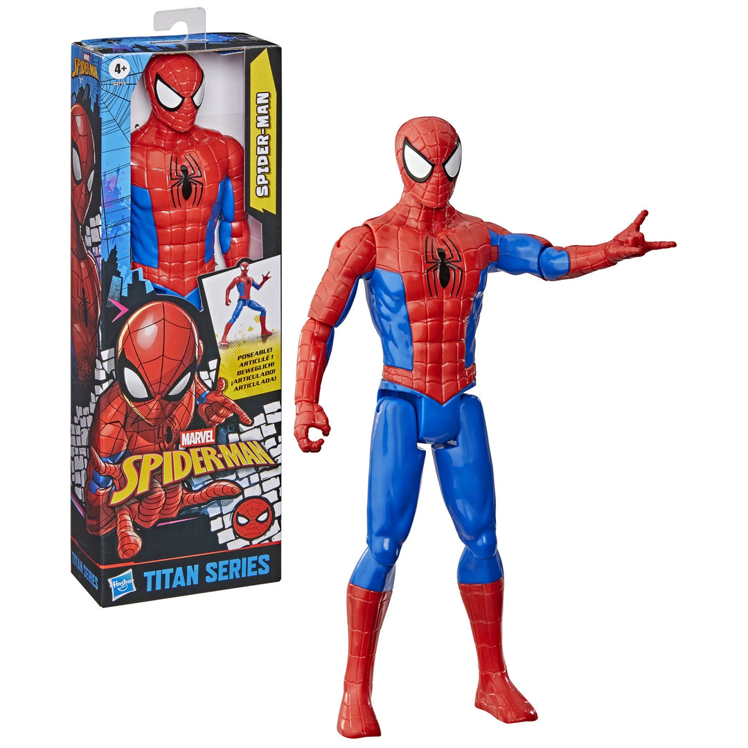 Spider-Man action figure with packaging on a white background