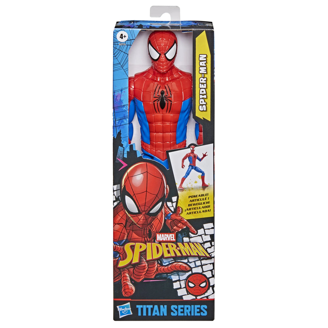 Spider-Man toy figure in packaging with Marvel branding