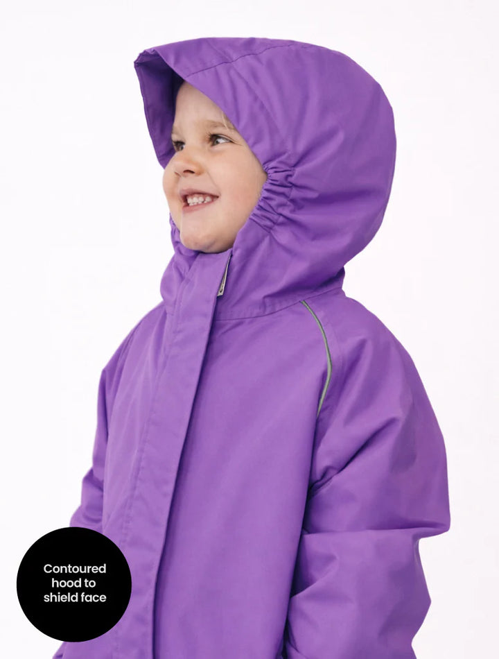 SplashMagic Storm Jacket - Violet | Magical Friends hood detail