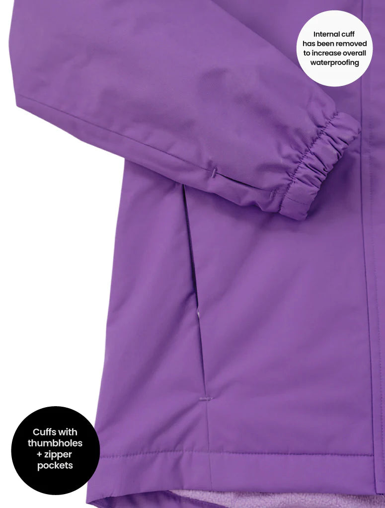 SplashMagic Storm Jacket - Violet | Magical Friends pocket details