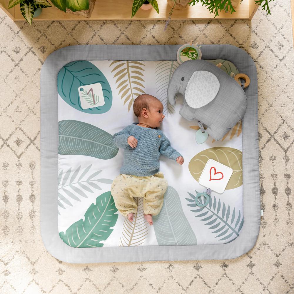 Baby Playmat Ingenuity Sprout with tummy time pillow
