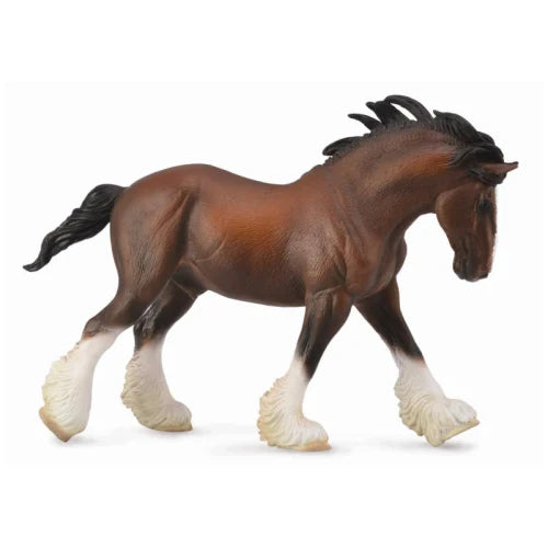 Clydesdale Stallion horse figurine collectA