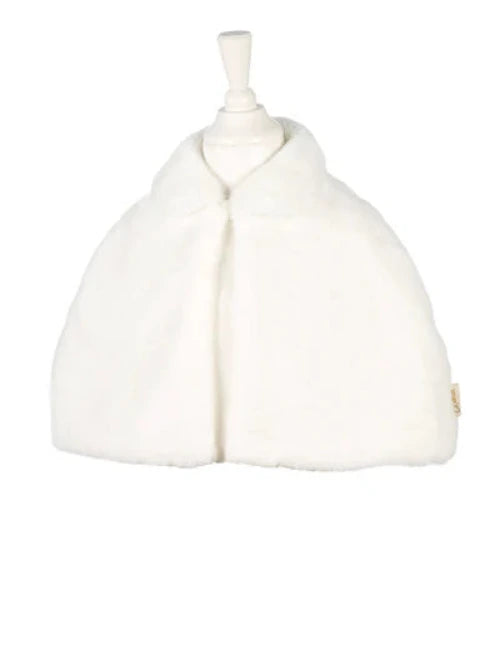 Sterre White fur cape