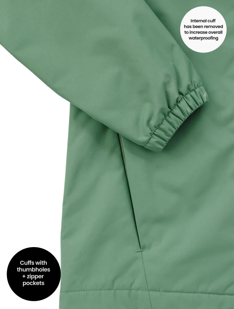 SplashMagic Storm Jacket - Forest Moss | Happy Earth
