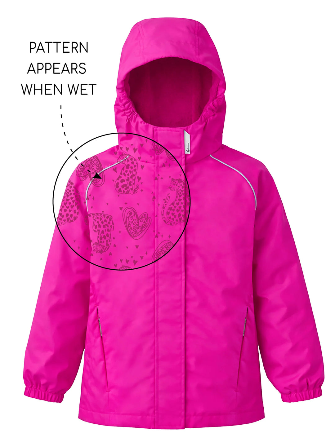 SplashMagic Storm Jacket - Neon Pink | Leopard Love