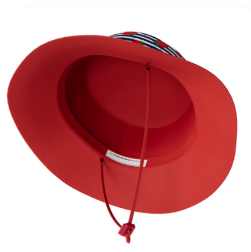 Strawberry Stripes Wide Brim Bucket Hat M (2-3yrs)