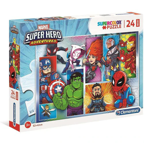 24p Super Color Super Hero Adventures Puzzle