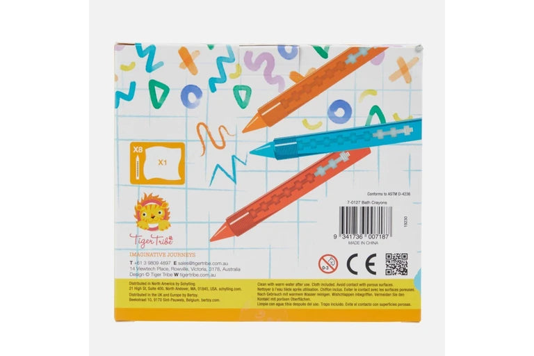 Colorful packaging of markers with a barcode and text on a white background