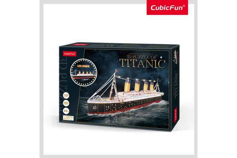 3d Titanic with led lights Cubic fun
