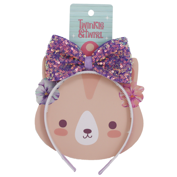 Twinkle And Twirl Purple Bow Aliceband