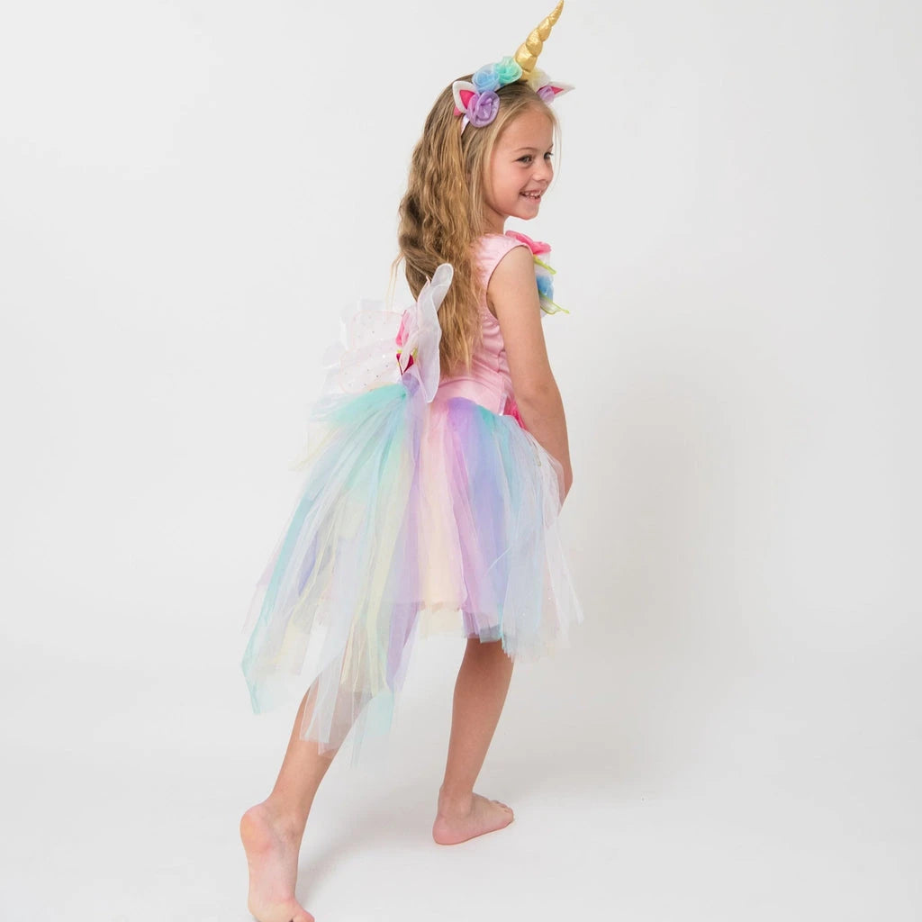 Unicorn Fairy Dress with Headband back view