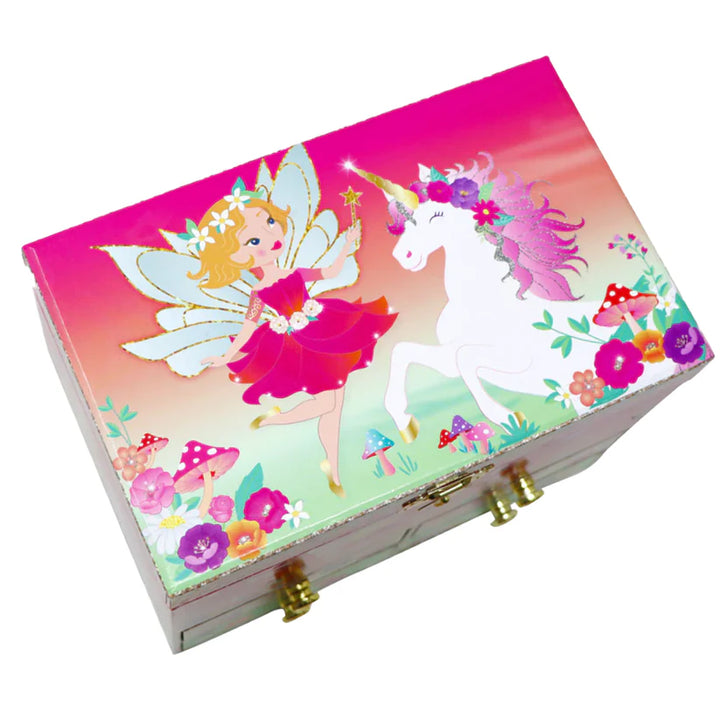 Fairy and Unicorn Jewellery Box large with 4 draws