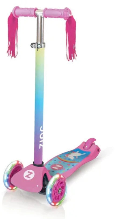 Zinc T-Motion Explorer 3 Wheel Scooter - Unicorn