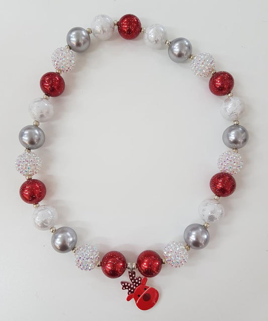 Necklace Christmas Red