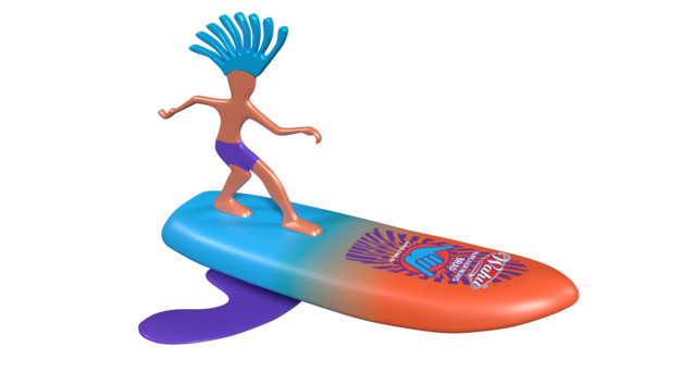 Surfer dude online beach toy