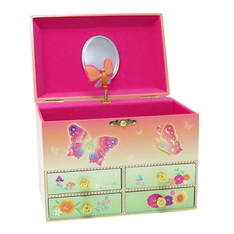 Musical Jewellery box Butterfly rainbow