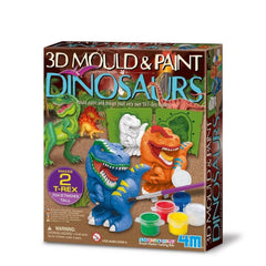3D Mould & Paint Dinosaur Set