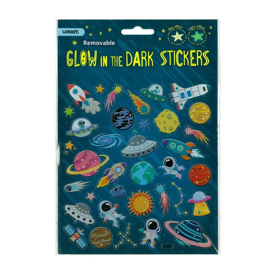 Removable Glow in the Dark Space Stickers