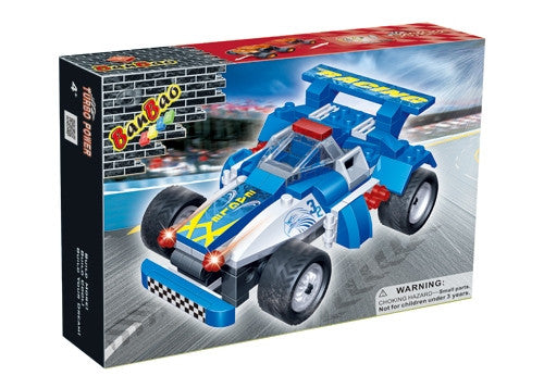 kidz-stuff-online - Blue Eagle Racing Car with Pull Back 8612