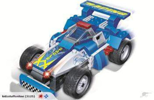 kidz-stuff-online - Blue Eagle Racing Car with Pull Back 8612